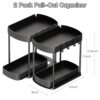 2 Pack Multi-Purpose Pull-Out Storage Organizers, Under Sink Organizers and Storage for Bathroom & Kitchen, Under Cabinet Organizers and storage,...