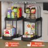 2 Pack Multi-Purpose Pull-Out Storage Organizers, Under Sink Organizers and Storage for Bathroom & Kitchen, Under Cabinet Organizers and storage,...