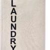 92L Large Laundry Hamper with Leather Handle,Standable Laundry Basket with Wheels ,Large Hamper,Rolling Laundry Basket White