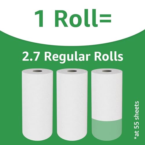 Amazon Basics 2-Ply Flex-Sheets Paper Towels, 12 Basics Rolls = 32 Regular Rolls, Everyday Value with 150 Sheets per Roll Amazon Basics 2-Ply Flex-Sheets Paper Towels, 12 Basics Rolls = 32 Regular Rolls, Everyday Value with 150 Sheets per Roll