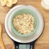 Amazon Basics Digital Kitchen Scale with LCD Display, Batteries Included, Weighs up to 11 pounds, Black and Stainless Steel