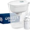 Brita Water Filter Pitcher for Tap and Drinking Water with 1 Standard Filter, Lasts 2 Months, 6-Cup Capacity, BPA Free, White