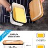 Butter Dish with Lid,Butter Dish for Countertop,AISBUGUR Metal Butter Keeper with Stainless Steel Multipurpose Butter Knife,Large Butter Container...