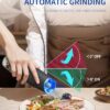 CIRCLE JOY Gravity Electric Salt and Pepper Grinder Set Automatic Salt and Pepper Grinder Set with LED Light, Battery Operated, Adjustable...
