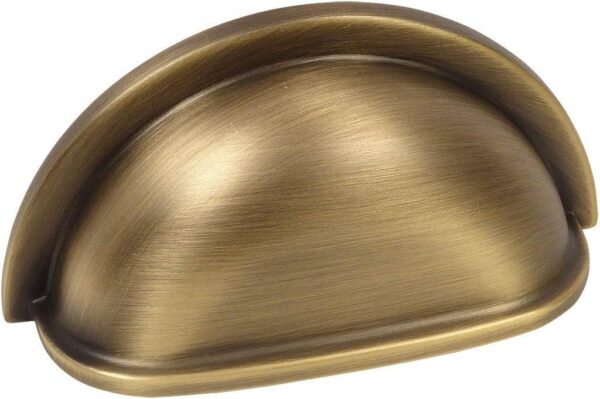 Cosmas 10 Pack 4310BAB Brushed Antique Brass Cabinet Hardware Bin Cup Drawer Handle Pull - 3" Inch (76mm) Hole Centers Cosmas 10 Pack 4310BAB Brushed Antique Brass Cabinet Hardware Bin Cup Drawer Handle Pull - 3" Inch (76mm) Hole Centers