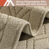 COSY HOMEER 48x20 Inch/30X20 Inch Kitchen Rug Mats Made of 100% Polypropylene 2 Pieces Soft Kitchen Mat Specialized in Anti Slippery and Machine...