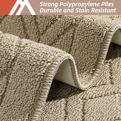 COSY HOMEER 48x20 Inch/30X20 Inch Kitchen Rug Mats Made of 100% Polypropylene 2 Pieces Soft Kitchen Mat Specialized in Anti Slippery and Machine...