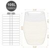 Cotton Rope Laundry Hamper by YOUDENOVA, 105L - Woven Collapsible Basket Clothes Storage for Blankets, Room Organizing, Bedroom Storage, – Brown &...