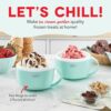 DASH My Mug Ice Cream Maker Machine (Aqua): Multi-Purpose Soft Serve Ice Cream Machine with (2) Bowls for Homemade Gelato, Sorbet, Frozen Yogurt,...