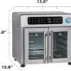Emeril Lagasse Extra Large French Door Air Fryer Toaster Oven Combo, 24 Cooking Functions and Digital Controls, 7 Accessories Included, Stainless...