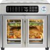 Emeril Lagasse Extra Large French Door Air Fryer Toaster Oven Combo, 24 Cooking Functions and Digital Controls, 7 Accessories Included, Stainless...