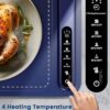 Food Warming Mat - Fast Heating Silicone Electric Warming Tray with 4 Level Temperature, Raised Feet Protects Table, Roll Up Buffet Hot Plates Heat...