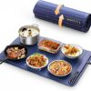 Food Warming Mat - Fast Heating Silicone Electric Warming Tray with 4 Level Temperature, Raised Feet Protects Table, Roll Up Buffet Hot Plates Heat...