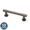 Franklin Brass Francisco (10-Pack) Cabinet Handles 3" Hole Center Vintage Pulls | Heirloom Silver Hardware Kitchen Door, Drawers, Dressers,...