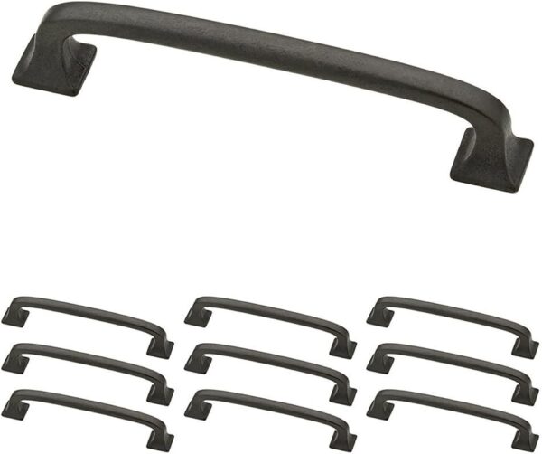 Franklin Brass Lombard (10-Pack) Cabinet Handles 4" Hole Center Pulls | Soft Iron Hardware Kitchen Door, Drawers, Dressers, Furniture P29613K-SI-B Franklin Brass Lombard (10-Pack) Cabinet Handles 4" Hole Center Pulls | Soft Iron Hardware Kitchen Door, Drawers, Dressers, Furniture P29613K-SI-B