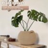 Goodpick Wicker Storage Basket for Living Room, Small Round Woven Basket for Toys, Towel, Bedroom, Children Corner Decoration Plant Baskets Indoor,...