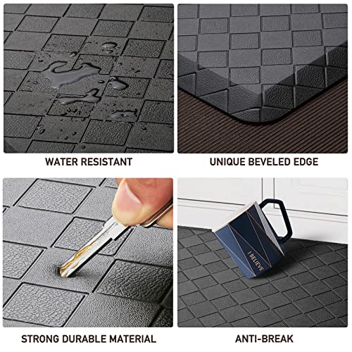 HappyTrends Floor Mat Cushioned Anti-Fatigue ,17.3"x28",Thick Waterproof Non-Slip Mats and Rugs Heavy Duty Ergonomic Comfort Rug for...