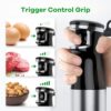 Immersion Blender Handheld Corded Hand Blenders Set 1100W, Trigger Variable Speed 5 in 1 Stick Emulsifier with Chopper, Whisk and Frother for Soup,...