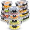 JoyJolt 24pc Borosilicate Glass Storage Containers with Lids | 12 Airtight/Freezer Safe Food Storage Containers for Pantry and Kitchen | Meal Prep...