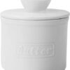 Juimma Butter Crock with Lid, French Butter Dish with Lid for Countertop, Ceramic Butter Keeper with Water Line for Spreadable Fresh Butter, for...