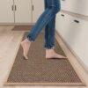 Kitchen Mat Set of 2 PCS, Cushioned Non Slip Rugs for Kitchen Floor, Absorbent Runner Comfort Standing Mats Washable for Kitchen, Office, Home...