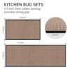 Kitchen Rugs and Mats Non Skid Washable Set of 2 PCS, Absorbent Runner Rugs for Kitchen, Front of Sink, Kitchen Mats for Floor, 17.3"x 47"+17.3"x...