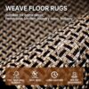 Kitchen Rugs and Mats Non Skid Washable Set of 2 PCS, Absorbent Runner Rugs for Kitchen, Front of Sink, Kitchen Mats for Floor, 17.3"x 47"+17.3"x...