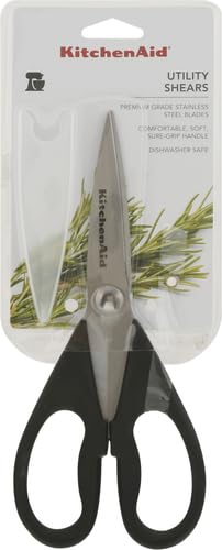 KitchenAid All Purpose Kitchen Shears with Protective Sheath Durable Stainless Steel Scissors, Dishwasher Safe, Soft Grip Comfort Handle, 8.72... KitchenAid All Purpose Kitchen Shears with Protective Sheath Durable Stainless Steel Scissors, Dishwasher Safe, Soft Grip Comfort Handle, 8.72...