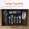 Lifewit Large Silverware Drawer Organizer, Expandable Utensil Tray for Kitchen, BPA Free Flatware and Cutlery Holder, Adjustable Plastic Storage...