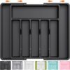 Lifewit Large Silverware Drawer Organizer, Expandable Utensil Tray for Kitchen, BPA Free Flatware and Cutlery Holder, Adjustable Plastic Storage...