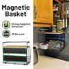 Magnetic Shelf for Fridge with Wood Lid, Fruit Potato and Onion Storage Bins, Pantry Organizers & Storage, Large Container Magnetic Spice Rack for...