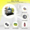 Maifan Sink Caddy Sponge Holder for Kitchen with Brush Holder and Stainless Steel Self Drain Tray, Rustproof Kitchen Sink Organizer for Sponge,...