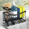 Maifan Sink Caddy Sponge Holder for Kitchen with Brush Holder and Stainless Steel Self Drain Tray, Rustproof Kitchen Sink Organizer for Sponge,...