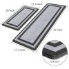 Mattitude Kitchen Mat [2 PCS] Cushioned Anti-Fatigue Non-Skid Waterproof Rugs Ergonomic Comfort Standing Mat for Kitchen, Floor, Office, Sink,...