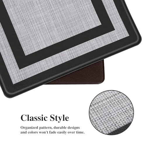 Mattitude Kitchen Mat [2 PCS] Cushioned Anti-Fatigue Non-Skid Waterproof Rugs Ergonomic Comfort Standing Mat for Kitchen, Floor, Office, Sink,...