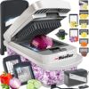 Mueller Pro-Series 10-in-1, 8 Blade Vegetable Chopper, Mandoline Slicer, Food Chopper with Container, Fruit Slicer, Kitchen Gadgets & Accessories,...