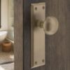 Nostalgic Warehouse New York Door Knob with Plate