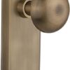 Nostalgic Warehouse New York Door Knob with Plate