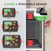 NutriChef 3-Piece Nonstick Kitchen Oven Baking Pans - Premium & Stylish Non-Stick Steel, Commercial Grade Restaurant Quality Metal Bakeware with...