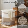 OIAHOMY 80L Laundry Baskets Hamper with Handles,Decorative Basket for Living room,Woven Storage Basket for Toys Bin,Pillows,...