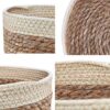 Round Rattan Baskets Set for Organizing Wicker Storage Basket for Fruit, Bread Serving Decorative Gift Baskets Empty, Countertop Baskets for Pantry...