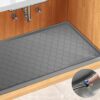 Silicone Under Sink Mat 34" x 22", Kitchen Essentials and Gadgets, Shelf Liner and Cabinet Protector, Home Organizers and Storage, Waterproof...
