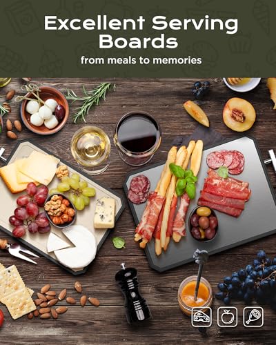 SNOWCLAD Stainless Steel Cutting Board,Double Sided Steel Cutting Boards for kitchen,Stainless Steel/Wheat straw pp Large Board for meat,non toxic... SNOWCLAD Stainless Steel Cutting Board,Double Sided Steel Cutting Boards for kitchen,Stainless Steel/Wheat straw pp Large Board for meat,non toxic...