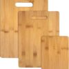 Totally Bamboo 3-Piece Bamboo Cutting Board Set – Reversible Kitchen Boards for Chopping, Cheese & Serving | Durable, Eco-Friendly Wood Cutting Boards