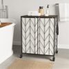 WOWLIVE Laundry Basket with Wheels, Heavy Duty Laundry Hamper with Wood Lid, Clothes Hamper with Divided Removable Liner Bag, Large Capacity...